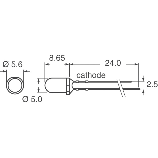 SLI-570YT3F Rohm Semiconductor  Indication LED - Discrète